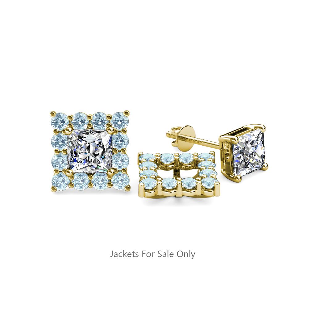Serena Aquamarine Jacket Earrings 