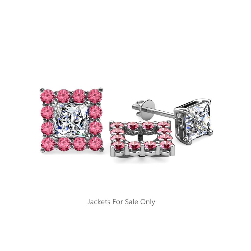 Serena Pink Tourmaline Jacket Earrings 