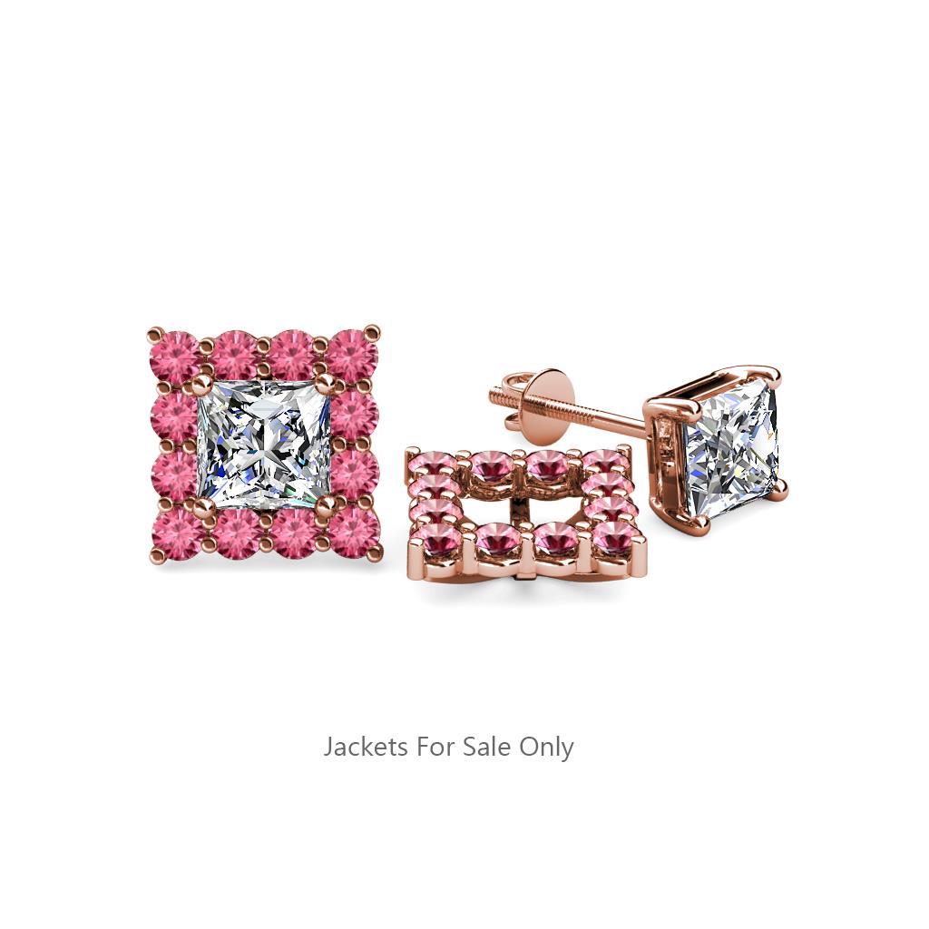 Serena Pink Tourmaline Jacket Earrings 