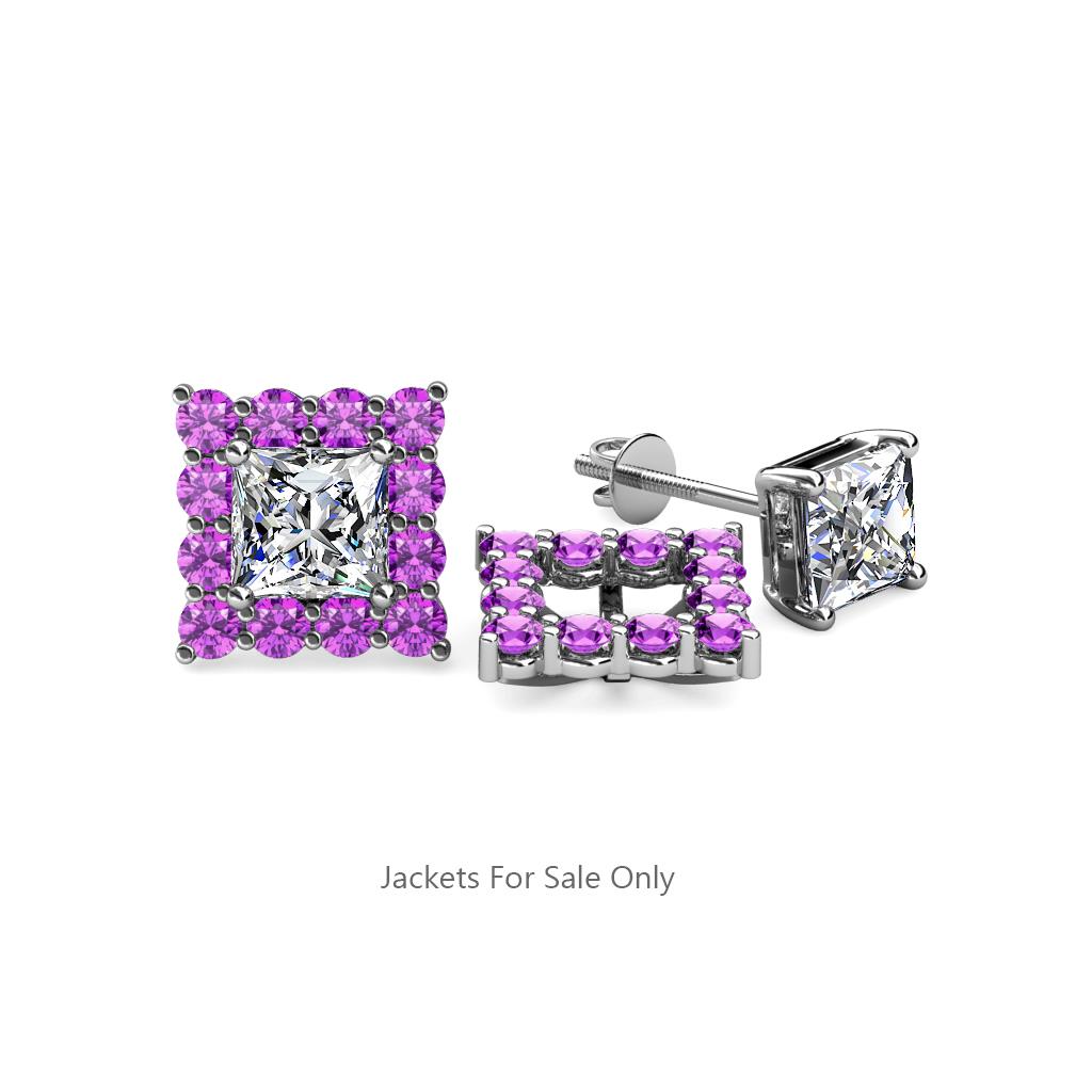 Serena Amethyst Jacket Earrings 