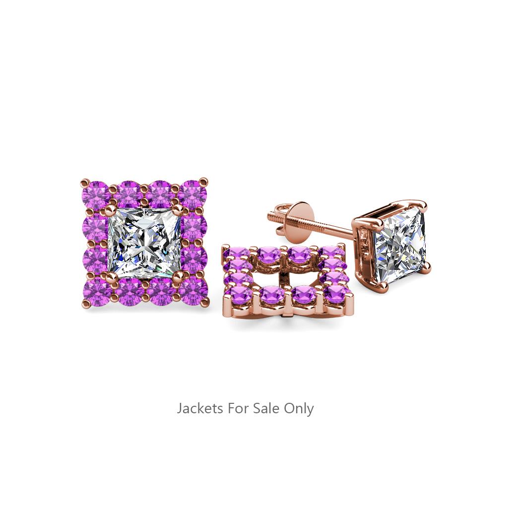 Serena Amethyst Jacket Earrings 