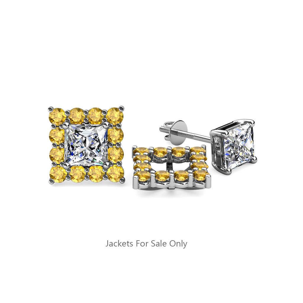 Serena Citrine Jacket Earrings 