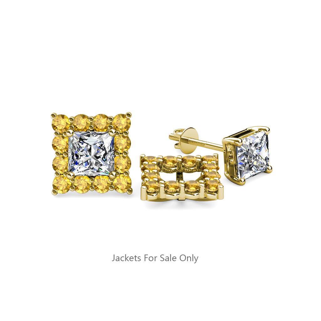 Serena Citrine Jacket Earrings 
