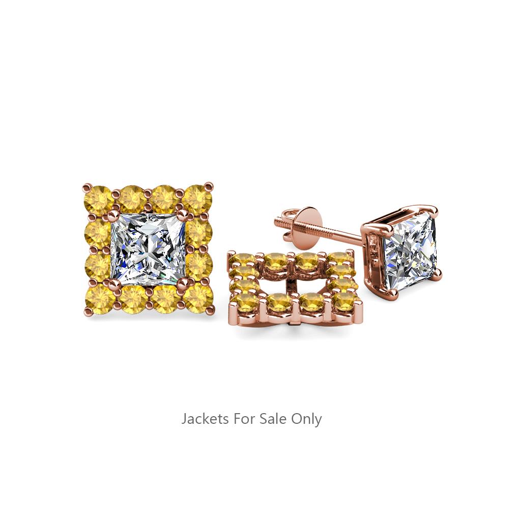 Serena Citrine Jacket Earrings 