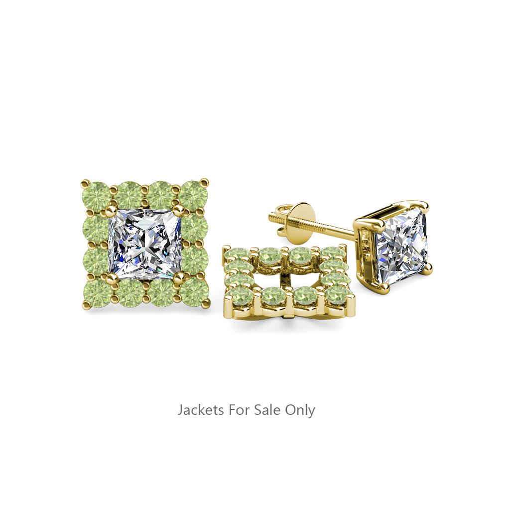 Serena Peridot Jacket Earrings 