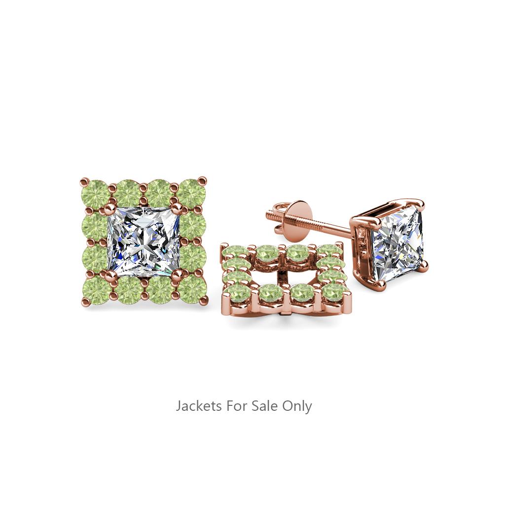 Serena Peridot Jacket Earrings 
