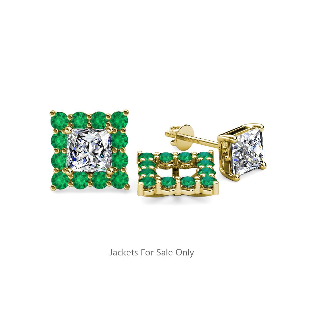 Serena Emerald Jacket Earrings 
