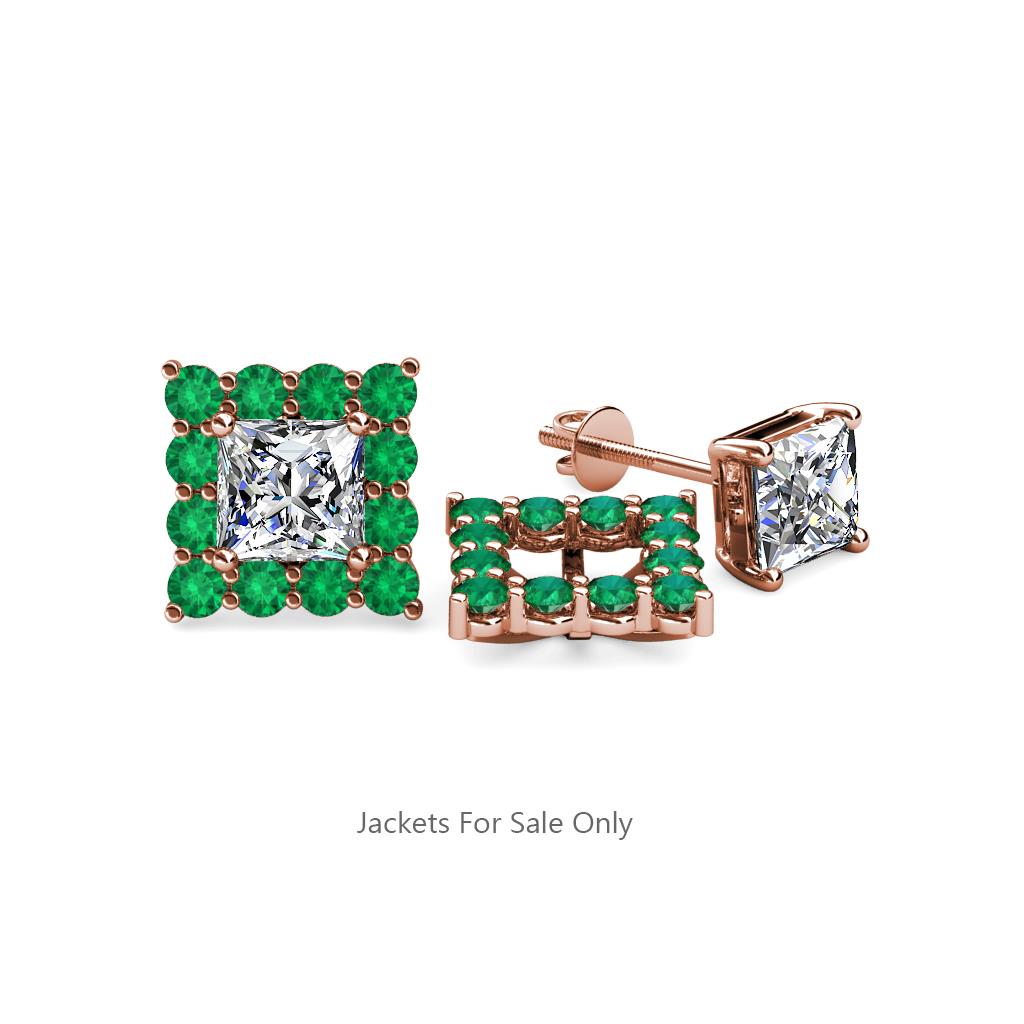 Serena Emerald Jacket Earrings 