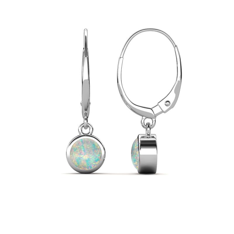 Cara Opal (5mm) Solitaire Dangling Earrings 