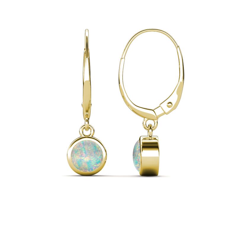Cara Opal (5mm) Solitaire Dangling Earrings 