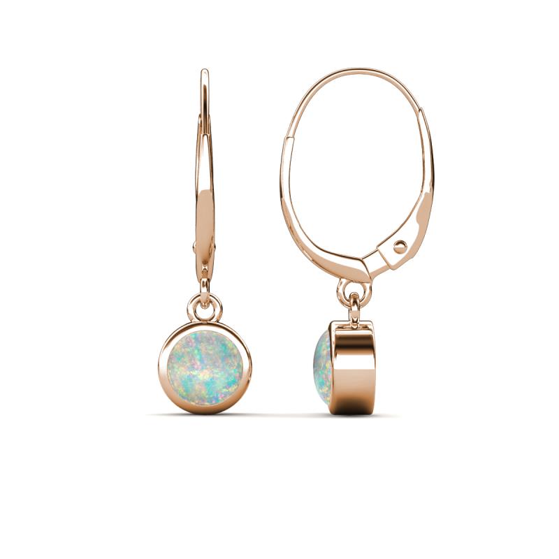 Cara Opal (5mm) Solitaire Dangling Earrings 