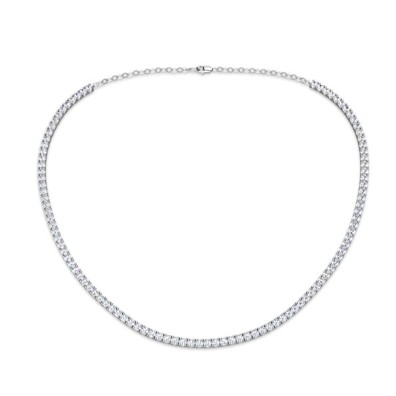 Gracelyn 2.20 mm Round Forever Brilliant Moissanite Adjustable Tennis Necklace 