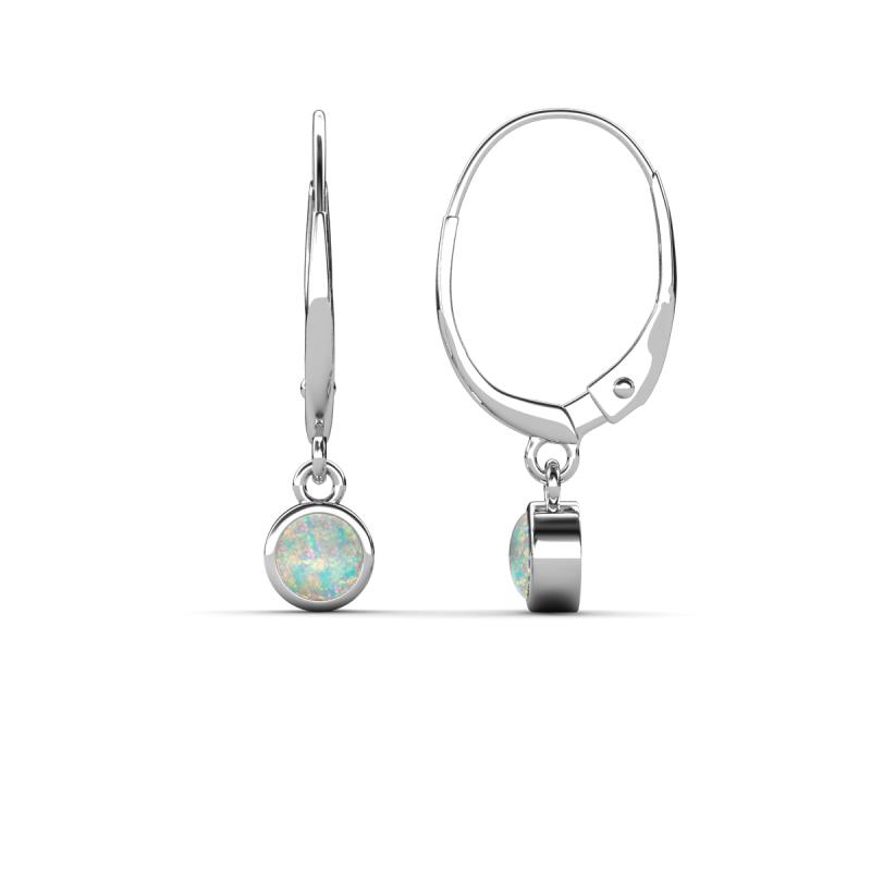 Cara Opal (4mm) Solitaire Dangling Earrings 