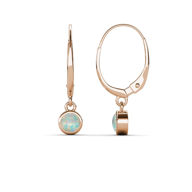 Cara Opal (4mm) Solitaire Dangling Earrings 