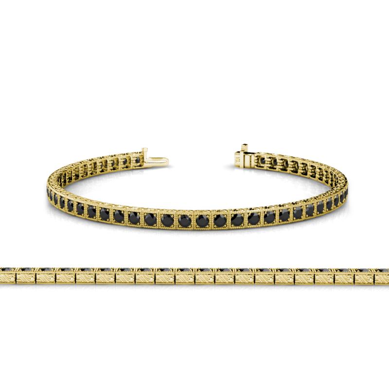 Nancie (2.5mm) Black Diamond Tennis Bracelet 