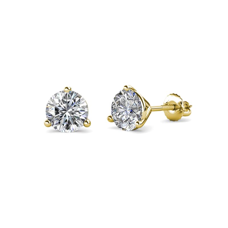 Pema 0.50 ctw (4.00 mm) Round Lab Grown Diamond Martini Solitaire Stud Earrings 