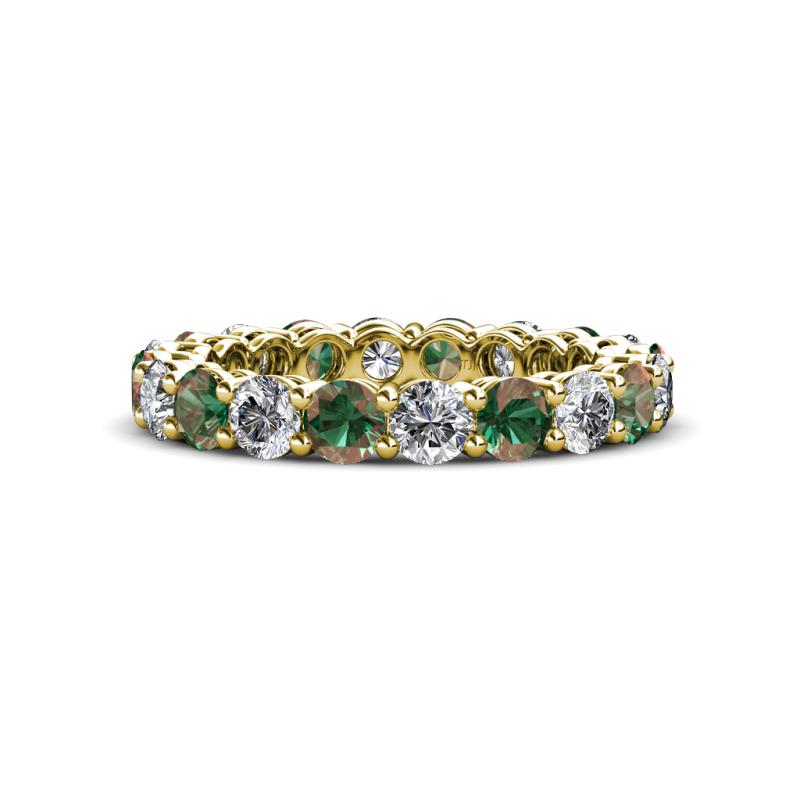 Tiffany 3.40 mm Created Alexandrite and Lab Grown Diamond Eternity Band 