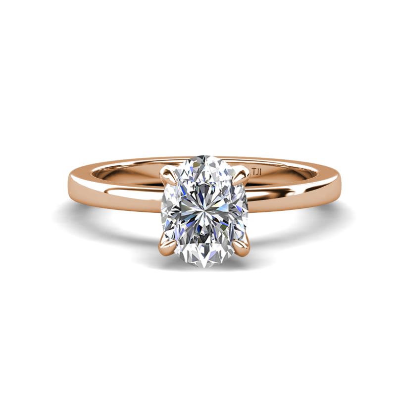 Jenna 2.00 ct (9x7 mm) IGI Certified Oval Cut Lab Grown Diamond Solitaire Engagement Ring 