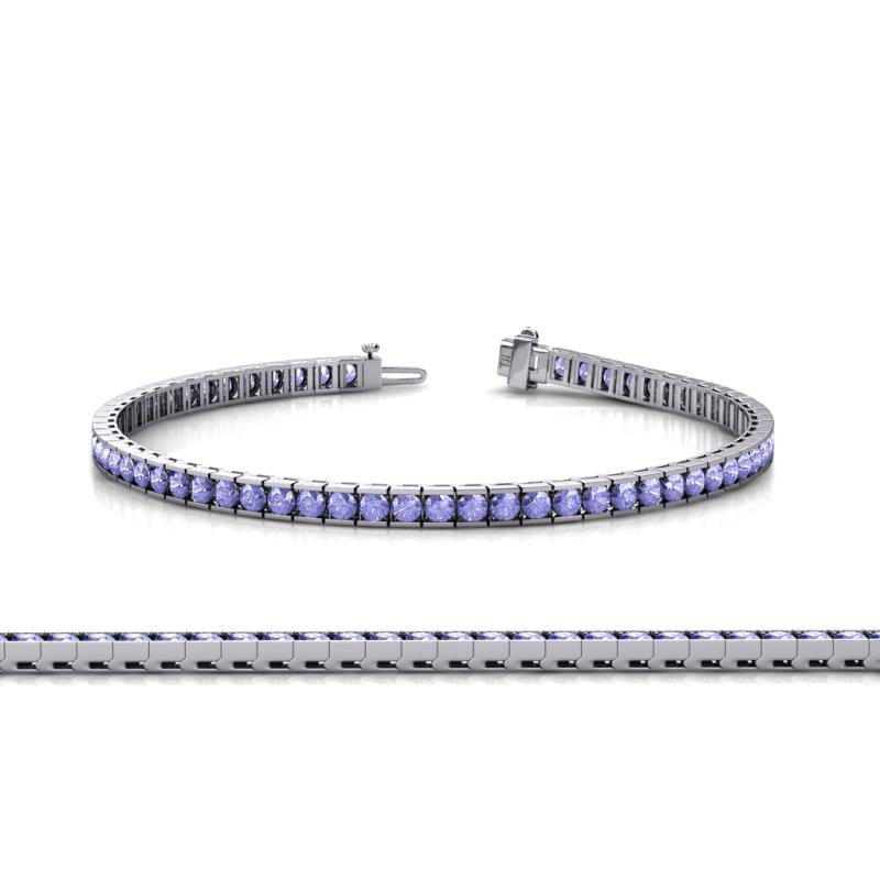 Abril 2.40 mm Tanzanite Eternity Tennis Bracelet 