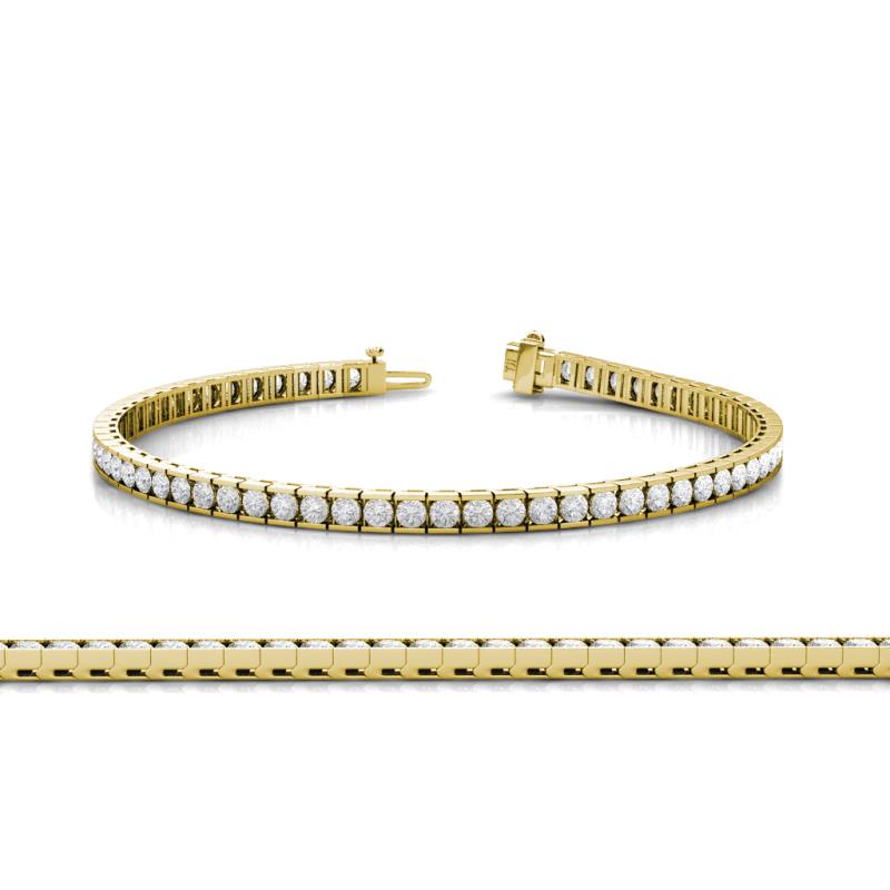 Abril 2.40 mm White Sapphire Eternity Tennis Bracelet 