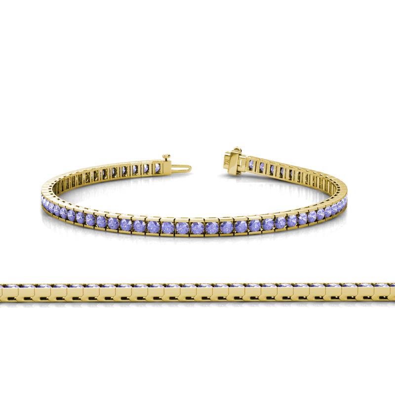 Abril 2.50 mm Tanzanite Eternity Tennis Bracelet 