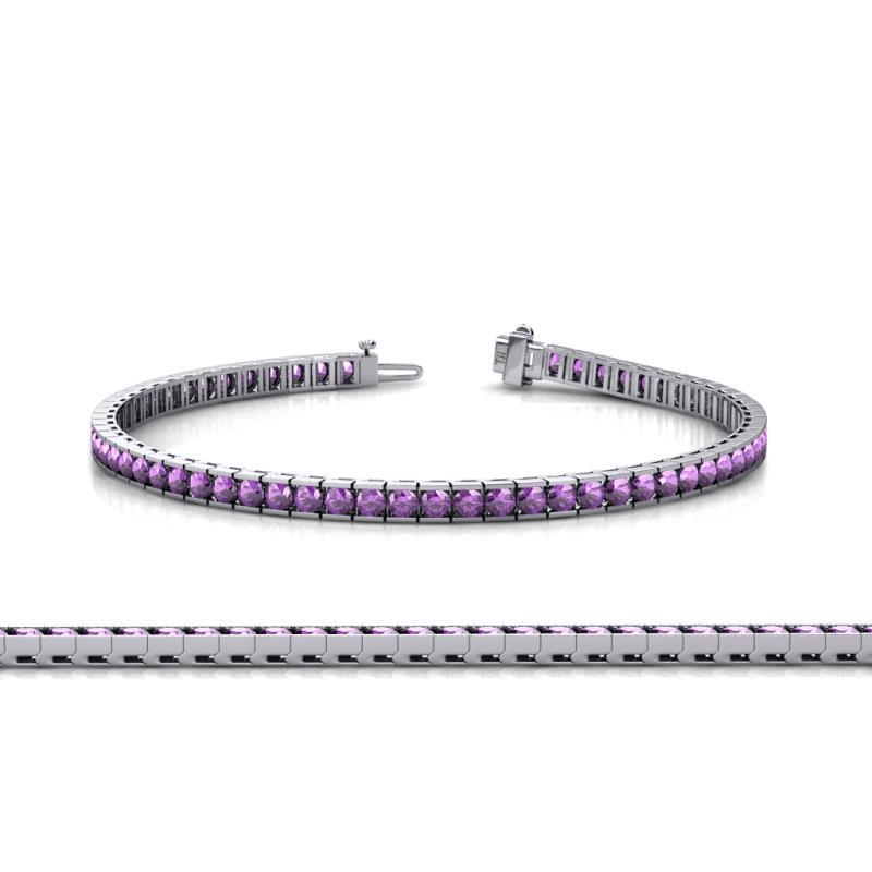 Abril 2.50 mm Amethyst Eternity Tennis Bracelet 