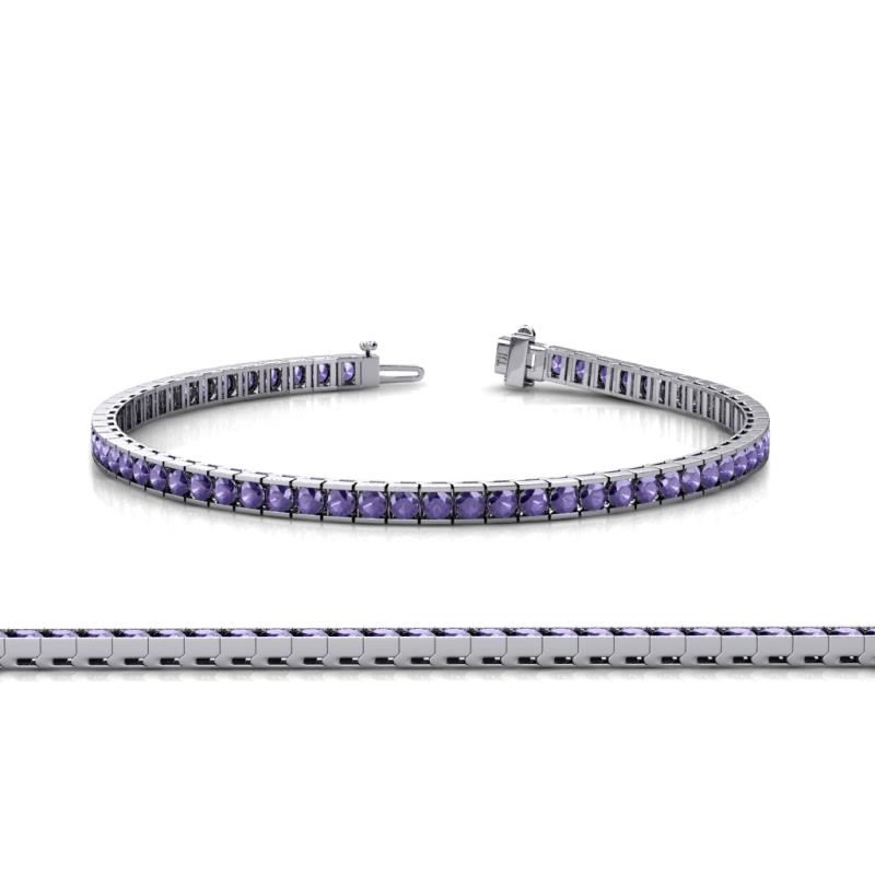 Abril 2.50 mm Iolite Eternity Tennis Bracelet 