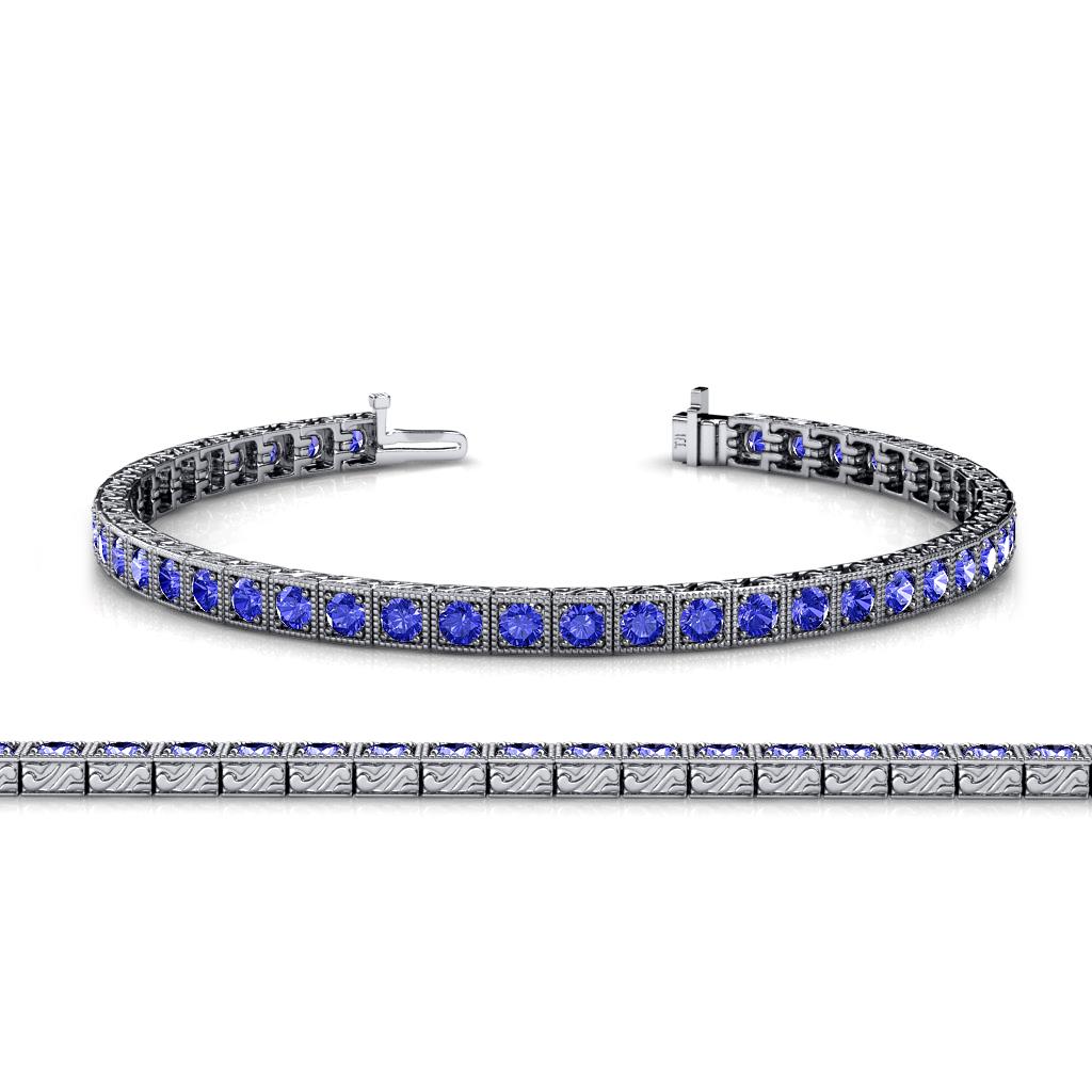Nancie 3.30 mm Tanzanite Eternity Tennis Bracelet 