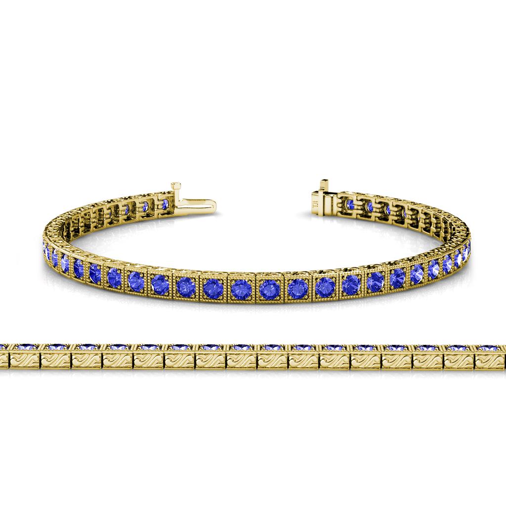 Nancie 3.30 mm Tanzanite Eternity Tennis Bracelet 