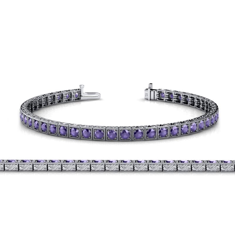 Nancie 3.30 mm Iolite Eternity Tennis Bracelet 