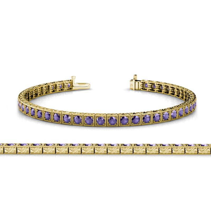 Nancie 3.30 mm Iolite Eternity Tennis Bracelet 