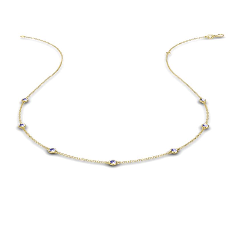 Salina 0.19 ctw (1.9mm) Petite Round Tanzanite by the Yard Necklace 