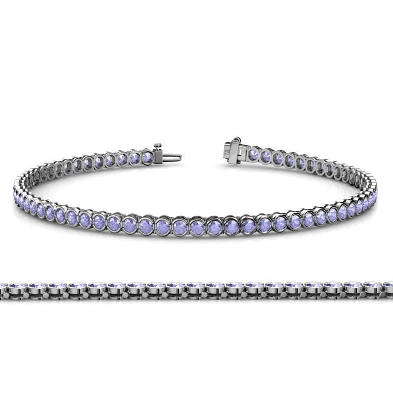 Tiara 2.00 mm Tanzanite Eternity Tennis Bracelet 