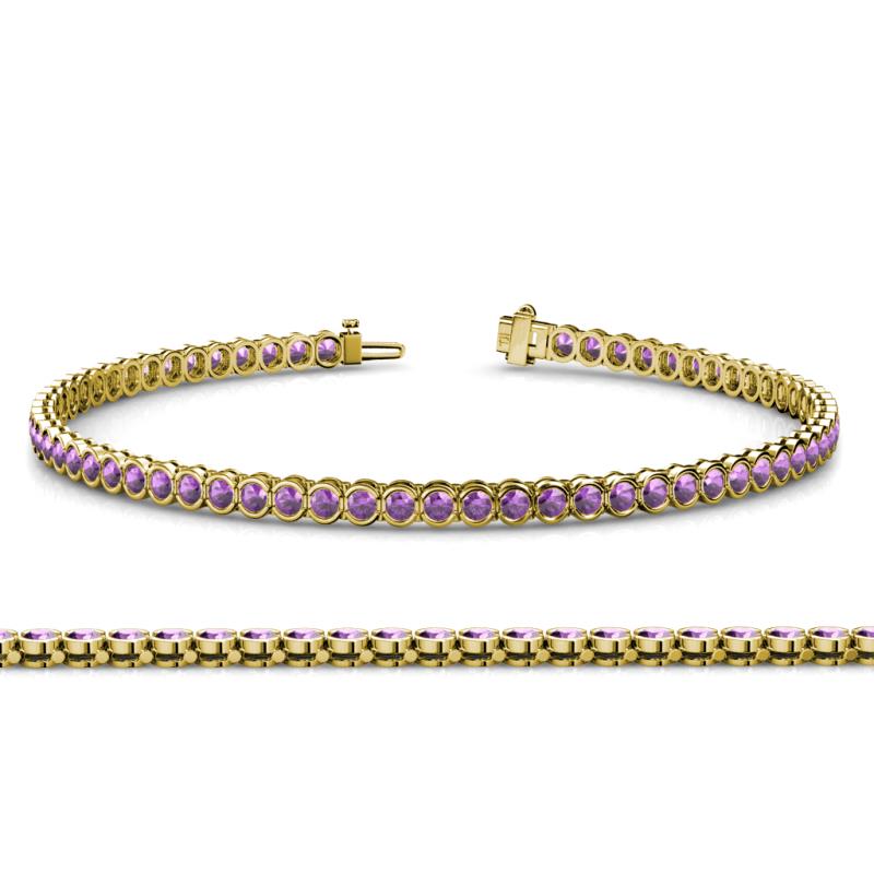 Tiara 2.00 mm Amethyst Eternity Tennis Bracelet 
