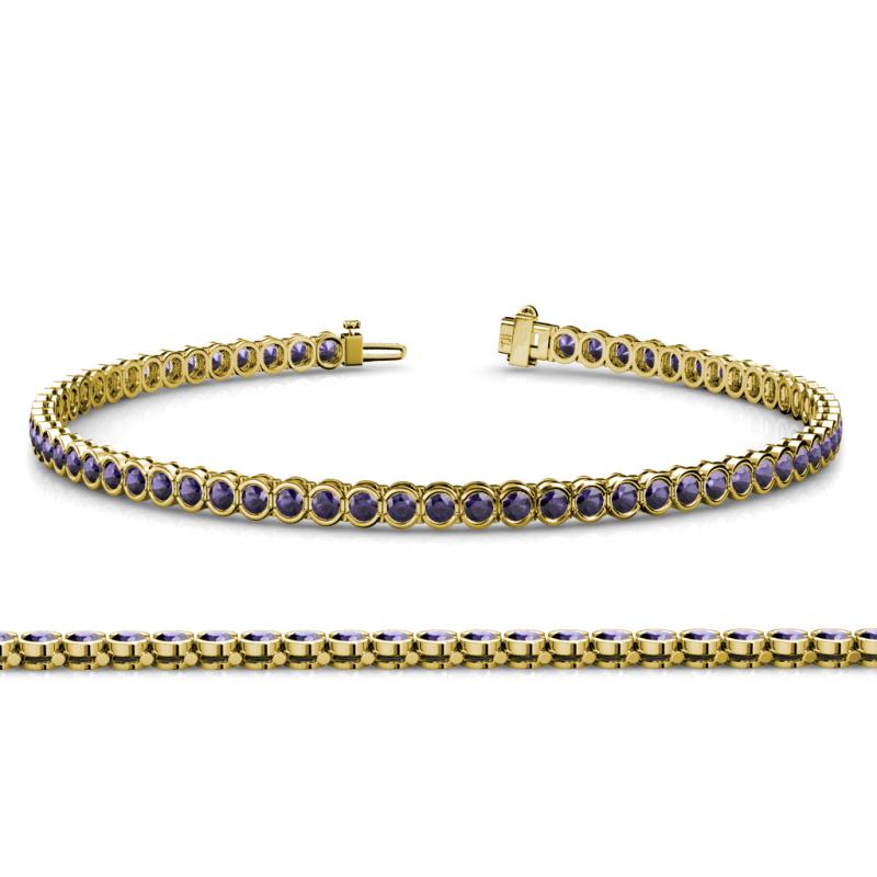 Tiara 2.00 mm Iolite Eternity Tennis Bracelet 