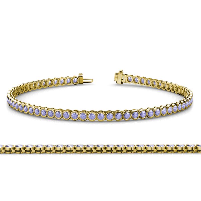 Tiara 2.60 mm Tanzanite Eternity Tennis Bracelet 