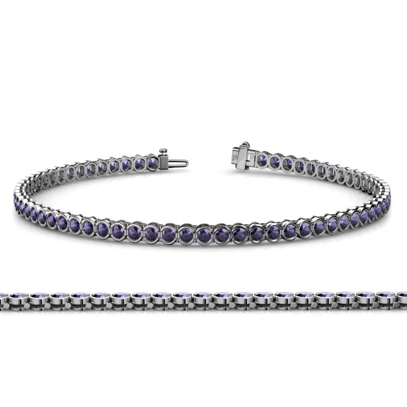 Tiara 2.60 mm Iolite Eternity Tennis Bracelet 