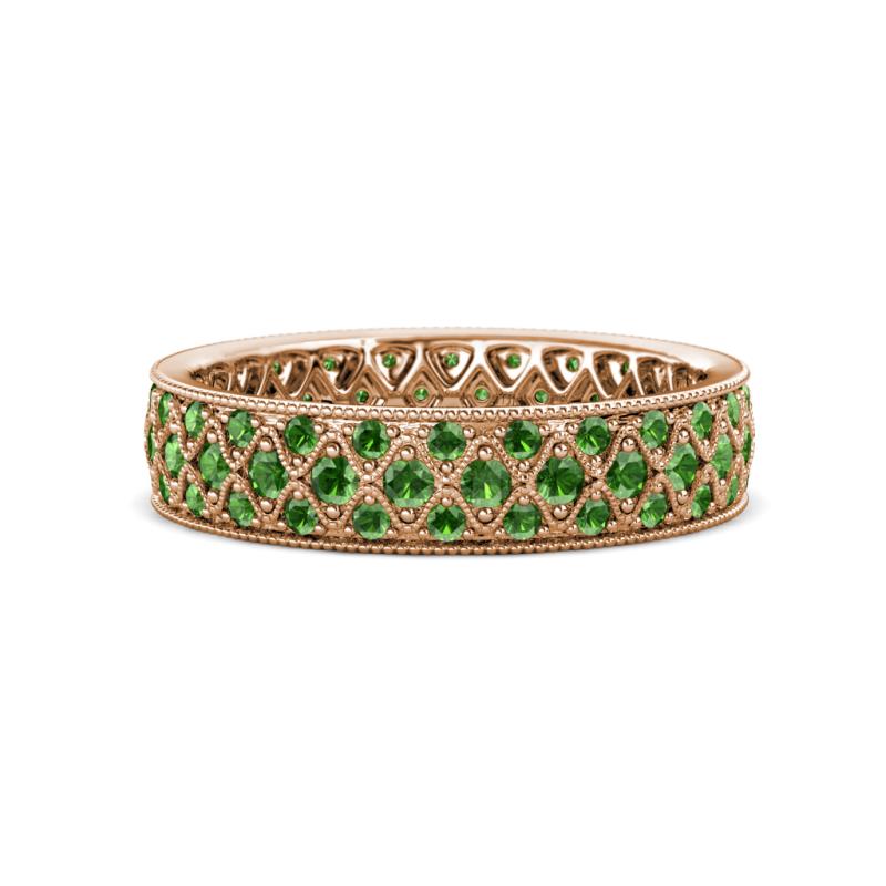 Cailyn Green Garnet Eternity Band 