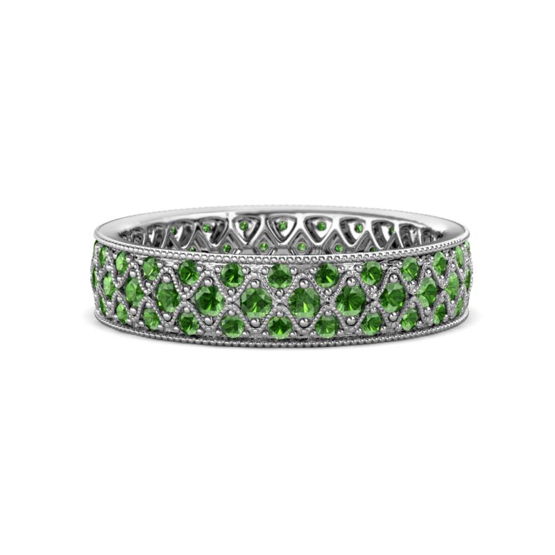 Cailyn Green Garnet Eternity Band 