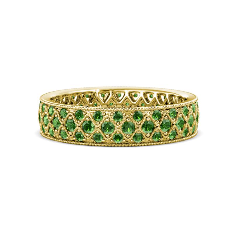 Cailyn Green Garnet Eternity Band 