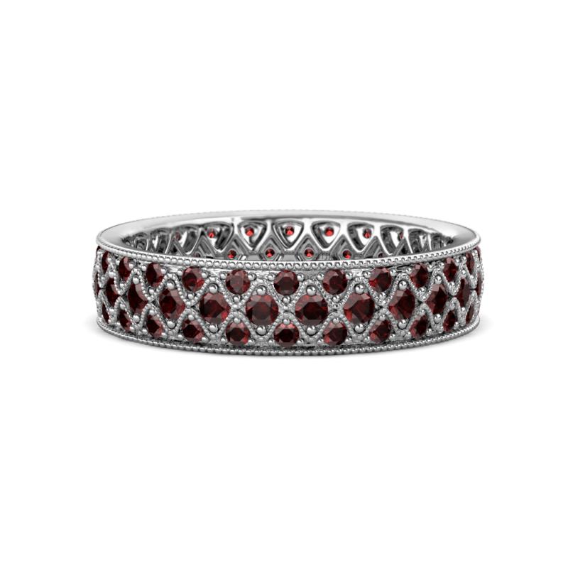Cailyn Red Garnet Eternity Band 