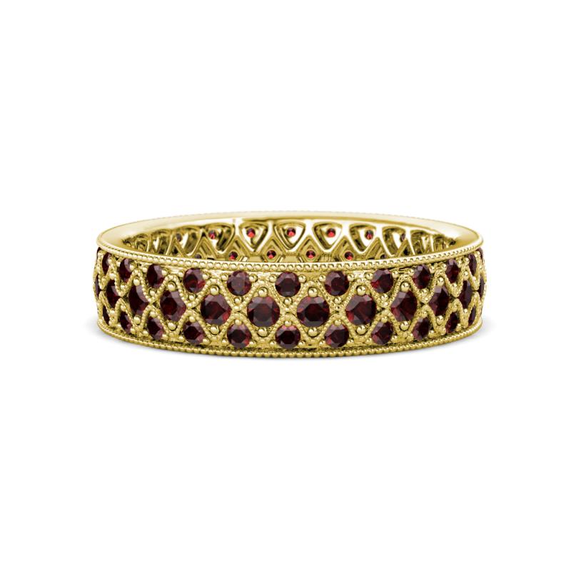Cailyn Red Garnet Eternity Band 