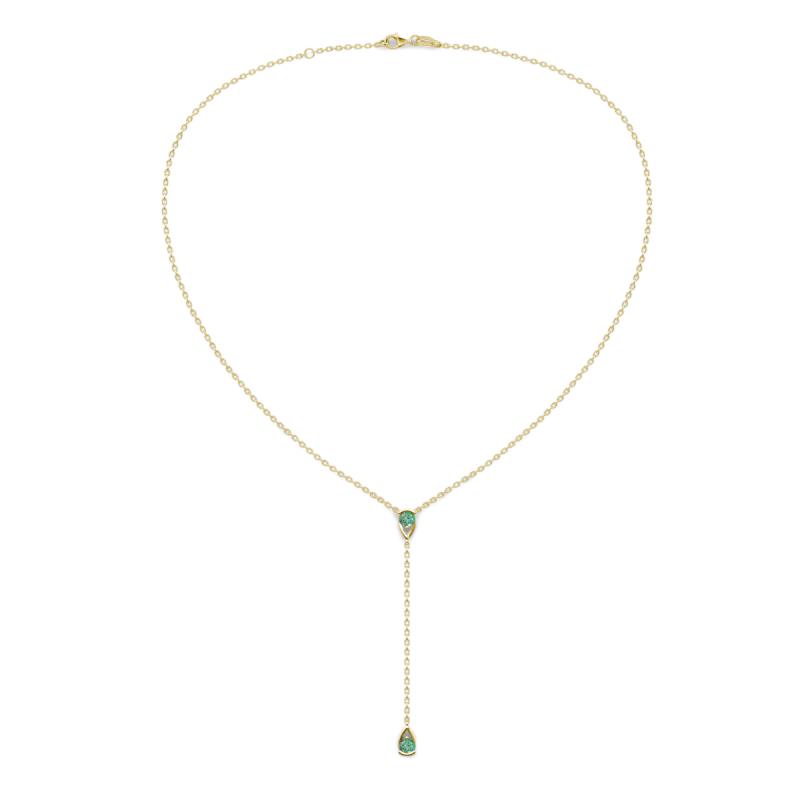 Twila 0.44 ctw Lab Created Alexandrite (3.50 mm) Women Lariat Necklace 