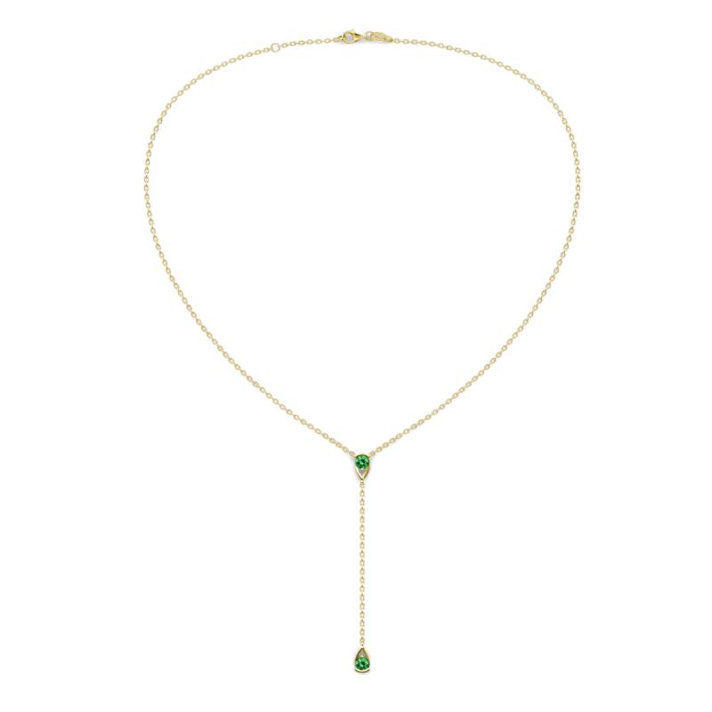 Twila 0.36 ctw Green Garnet (3.50 mm) Women Lariat Necklace 
