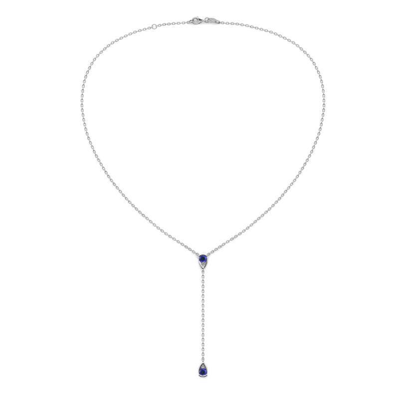 Twila 0.30 ctw Iolite (3.50 mm) Women Lariat Necklace 