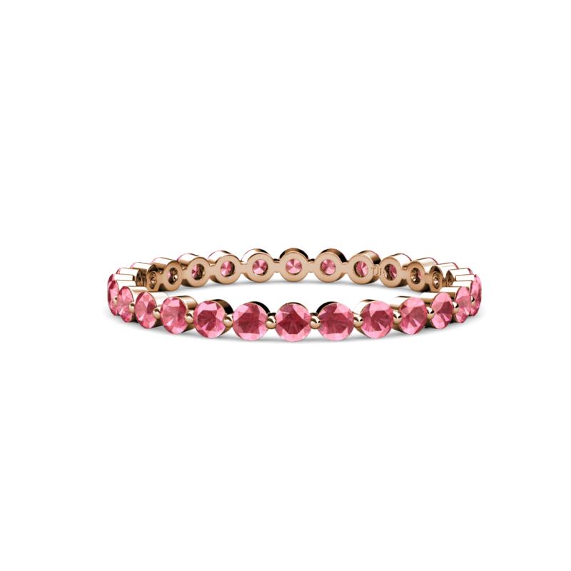Valerie 2.40 mm Pink Tourmaline Eternity Band 