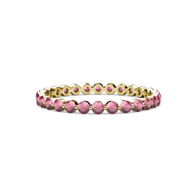 Valerie 2.40 mm Rhodolite Garnet Eternity Band 