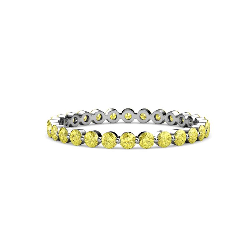 Valerie 2.40 mm Yellow Sapphire Eternity Band 
