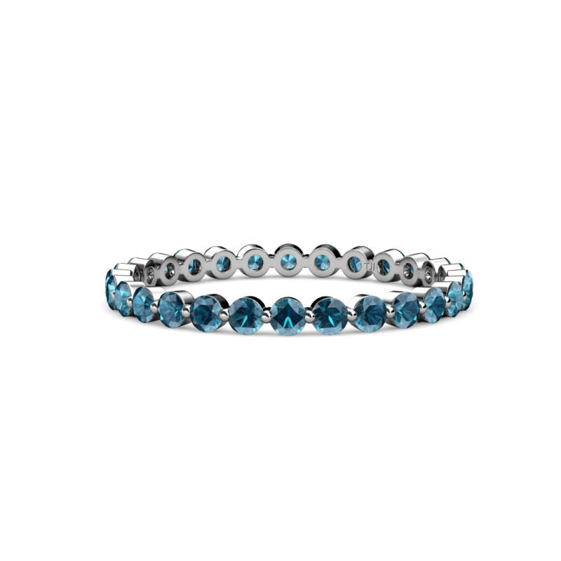 Valerie 2.40 mm London Blue Topaz Eternity Band 