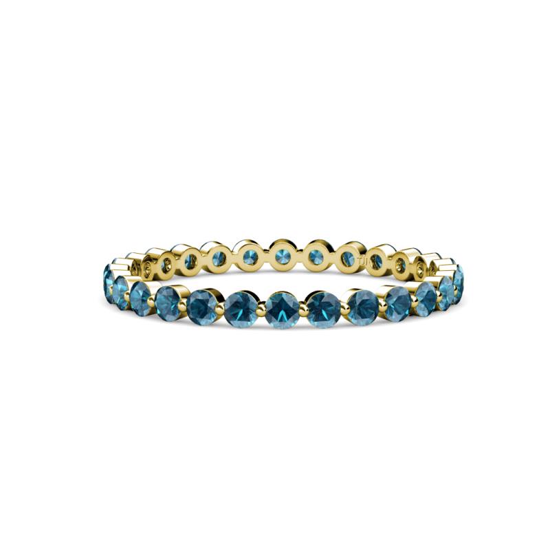 Valerie 2.40 mm London Blue Topaz Eternity Band 